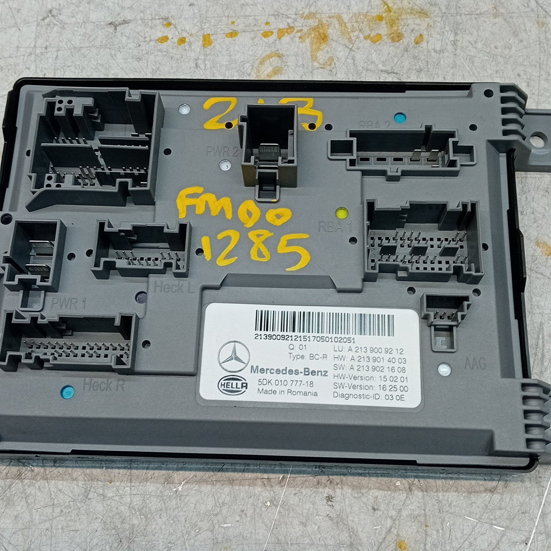 MERCEDES E-CLASS REAR SAM CONTROL MODULE W213 A2139009212 FM001285