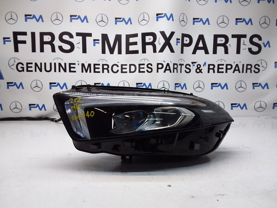 2014 MERCEDES E-CLASS W212 N/S Passenger Side Front Headlight FMH40 LED HIGH