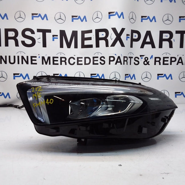 2014 MERCEDES E-CLASS W212 N/S Passenger Side Front Headlight FMH40 LED HIGH