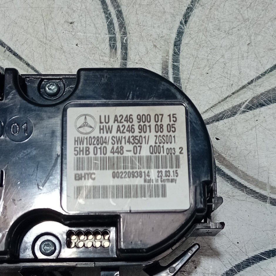 MERCEDES CLA W117 HEATER CLIMATE CONTROL PANEL A2469000715