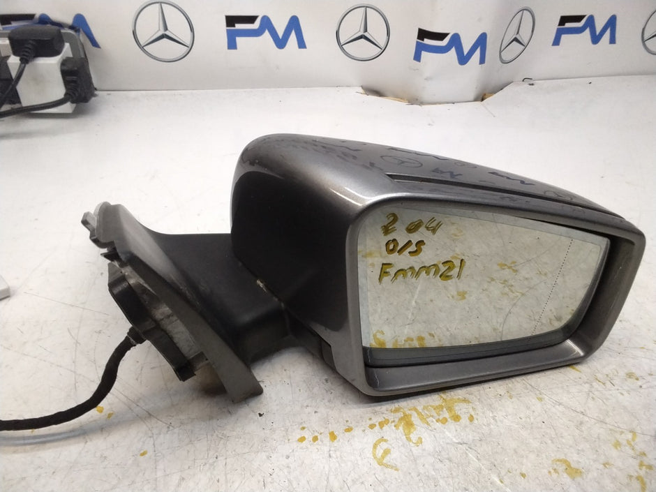 MERCEDES C-CLASS  W204 DRIVER SIDE WING MIRROR A2048109216 GREY FMM21