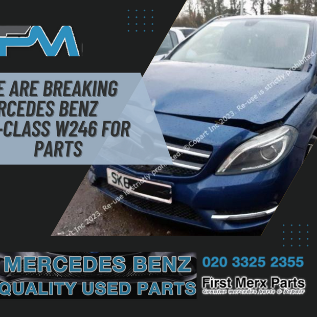 MERCEDES BENZ B-CLASS W246 -  BREAKING/SUSPENSION LEGS (ALL)