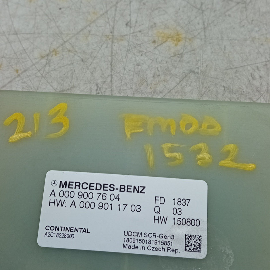 MERCEDES BENZ  E-CLASS W213 ADBLUE SCR CONTROL UNIT EGR ECU A0009011703 FM001532
