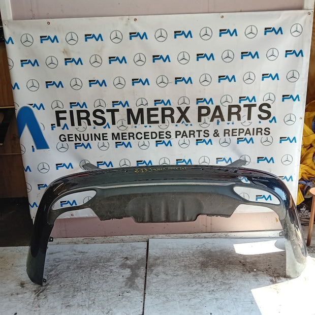 MERCEDES E-CLASS W213 SALOON REAR BUMPER 2016 A2138850025 BLACK COMPLETE FMX101