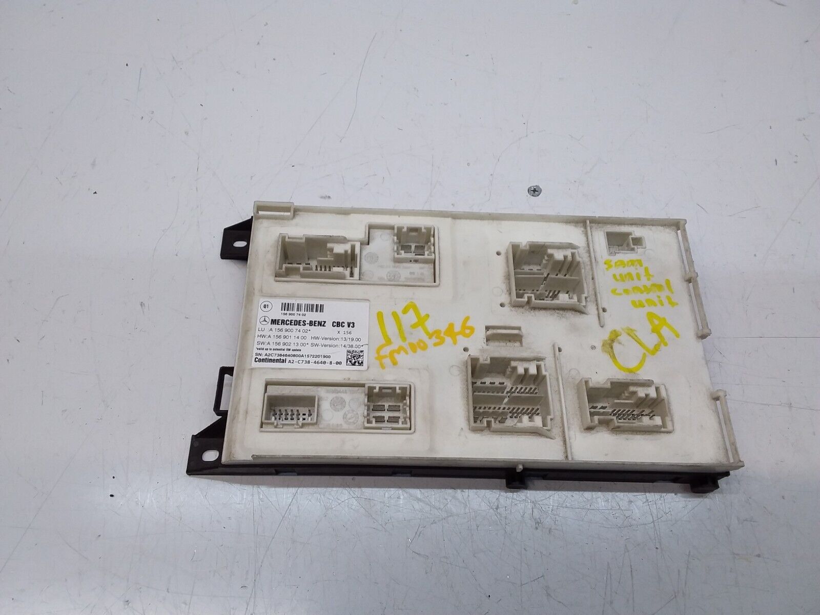 Mercedes CLA W117 SAM Signal Control Module Unit A1569007402 FM00346 