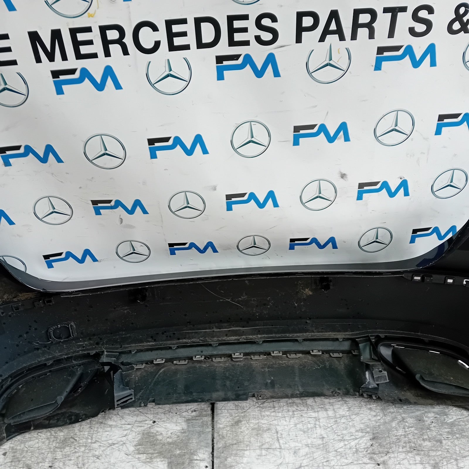 MERCEDES BENZ  A-CLASS W177 REAR BUMPER A1778805400 2018 BLACK FMX9