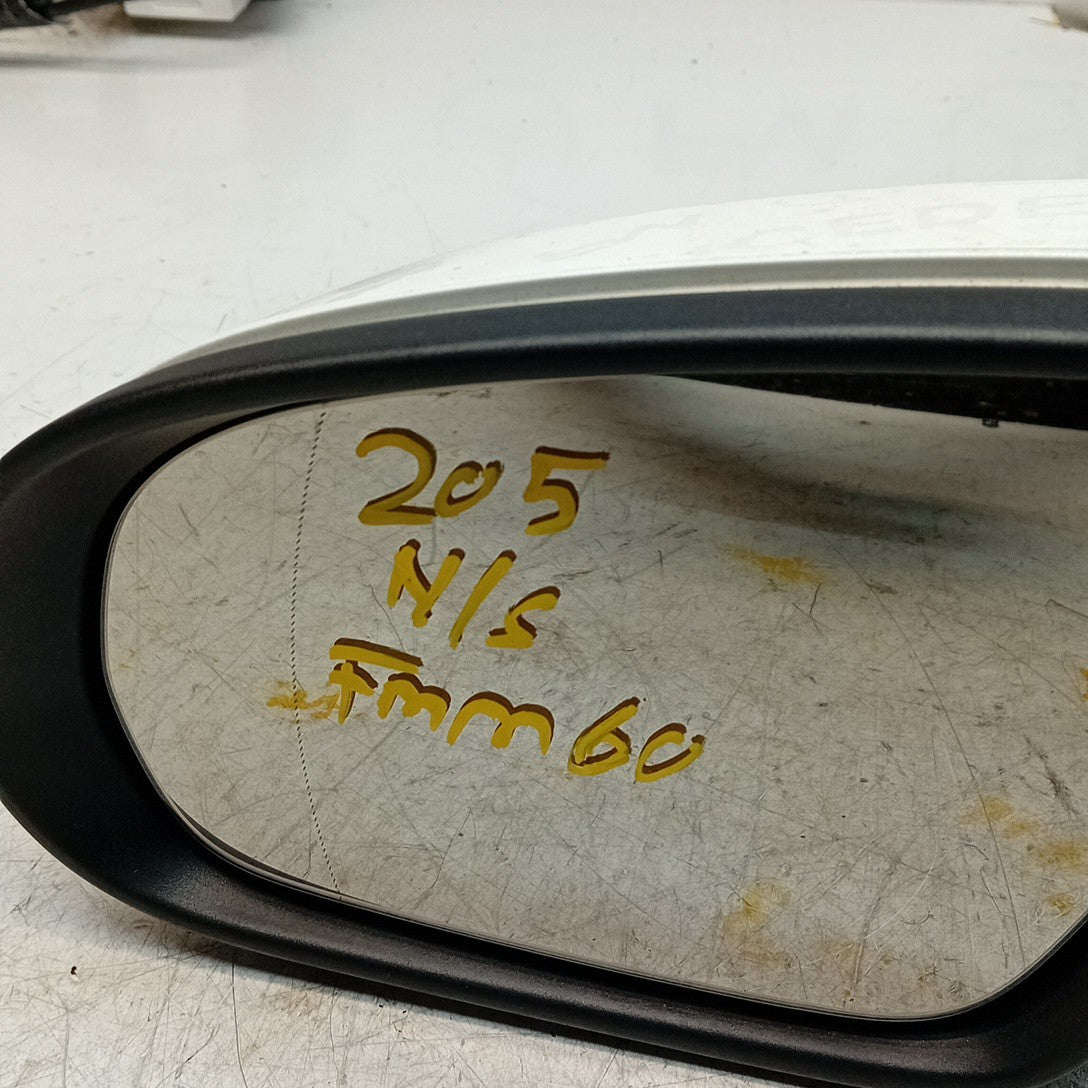 MERCEDES C-CLASS W205 PASSENGER WING MIRROR NS WHITE 2014 PL A2058101916 FMM60