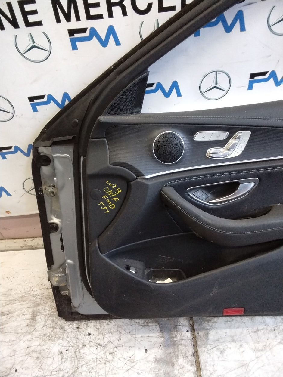 MERCEDES E-CLASS W213 SLN DRIVER FRONT DOOR OSF SILVER 2017-20 COMPLETE FMD551