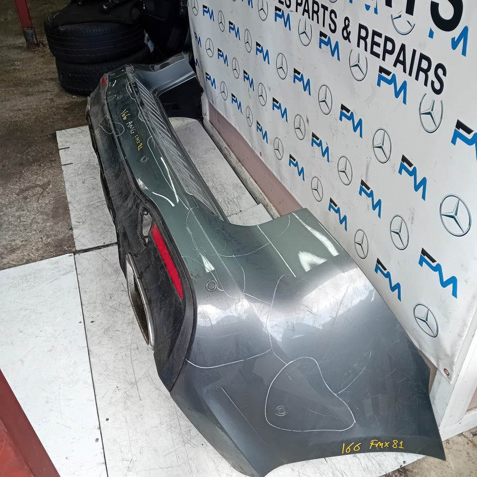 MERCEDES BENZ  GLE W166 AMG LINE REAR BUMPER GREY 2016 A1668853024 COMPLET FMX81