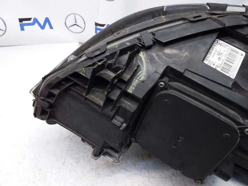 2013 MERCEDES B-CLASS W246 HEADLIGHT DRIVER OS A2468207461 FMH123 (DAMAGED)