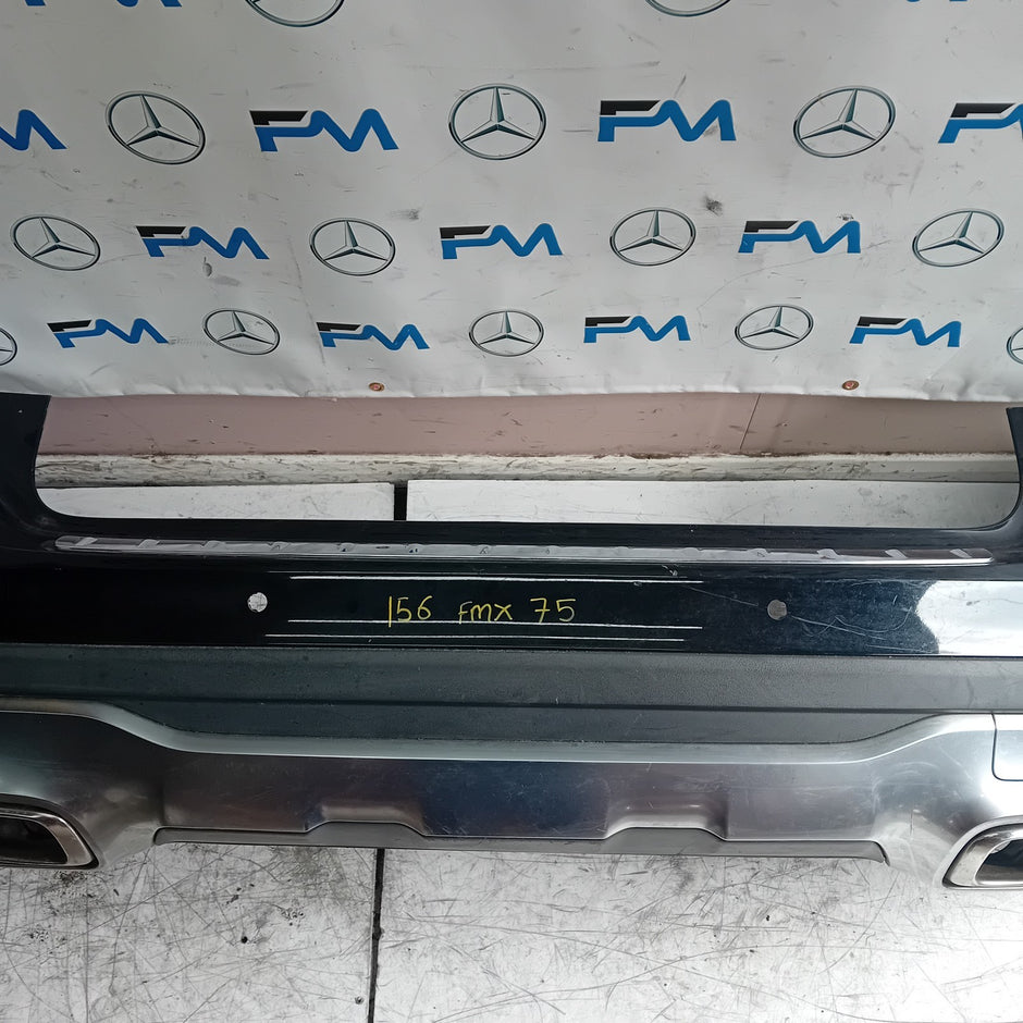 MERCEDES BENZ GLA X156 REAR BUMPER BLACK 2014-19 A1568802640 FMX75