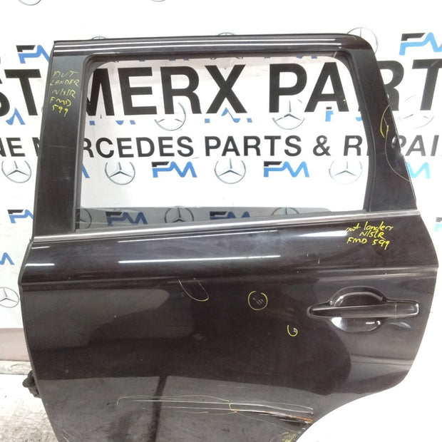 MITSUBISHI OUTLANDER PASSENGER REAR DOOR NSR BLACK   FMD599