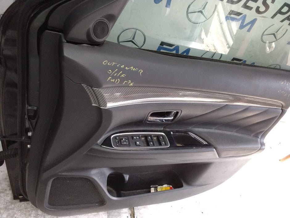MITSUBISHI OUTLANDER DRIVER FRONT DOOR OSF BLACK  COMPLETE FMD576