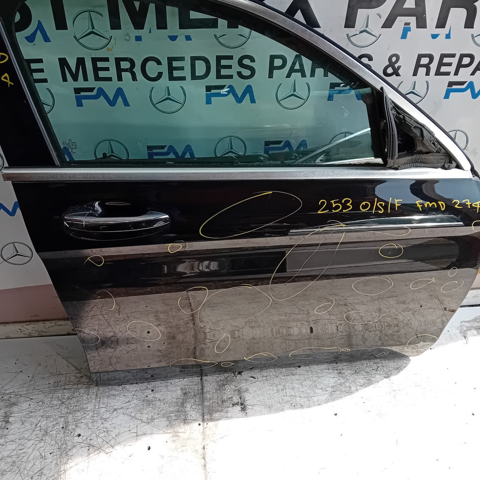 MERCEDES BENZ GLC X253 SLN DRIVER FRONT DOOR OSF 2016 ON BLACK COMPLETE FMD274
