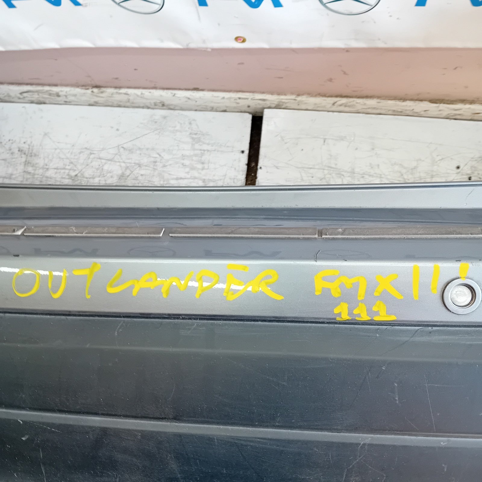 MITSUBISHI OUTLANDER MK3 REAR BUMPER GREY 2013 FMX111