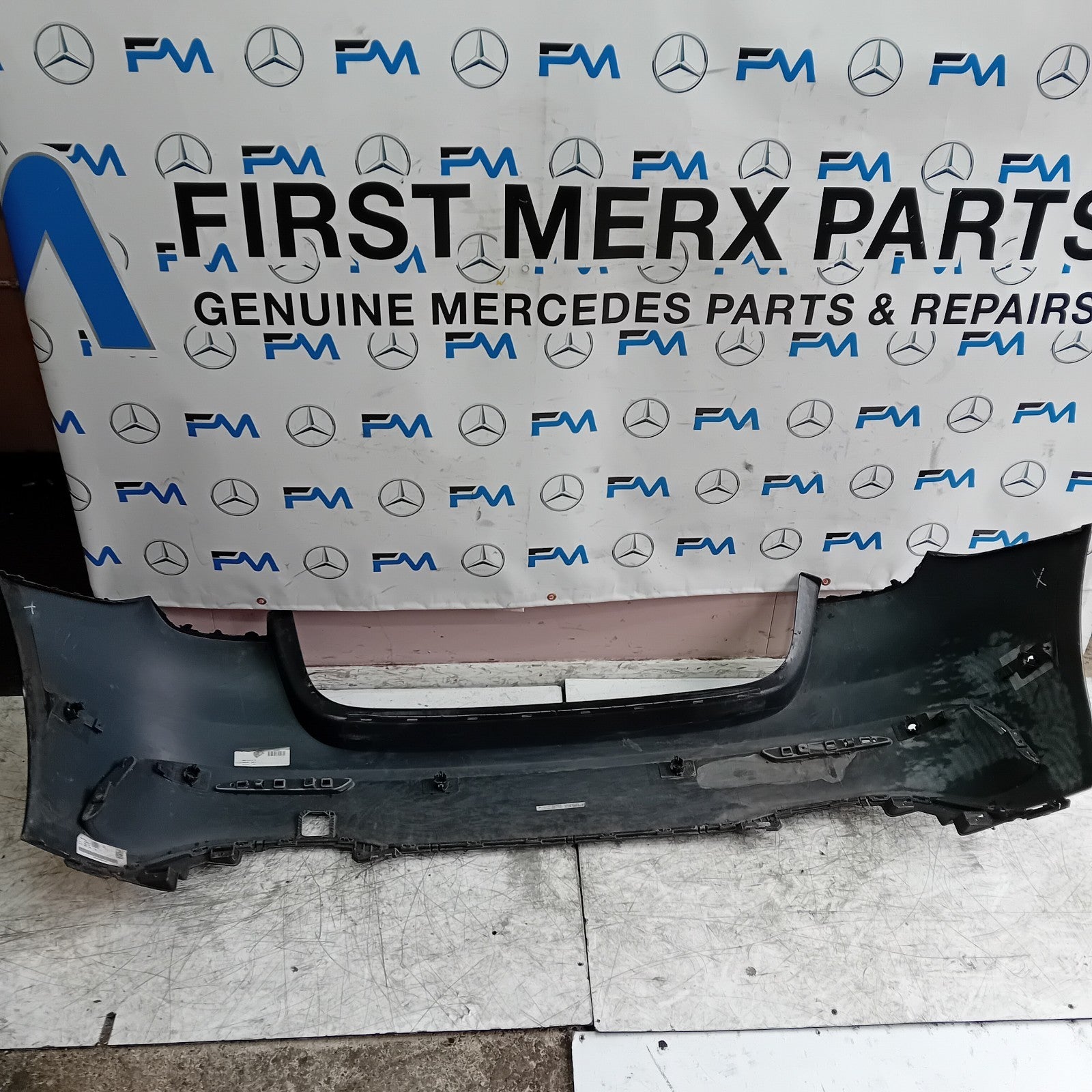 MERCEDES BENZ  A-CLASS W177 REAR BUMPER A1778804801 2018 BLACK FMX6