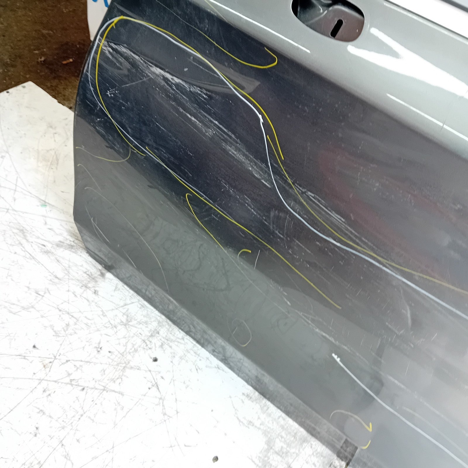 MERCEDES C-CLASS W205 CP PASSENGER FRONT DOOR NSF 2016 ON GREY COMPLETE FMD365