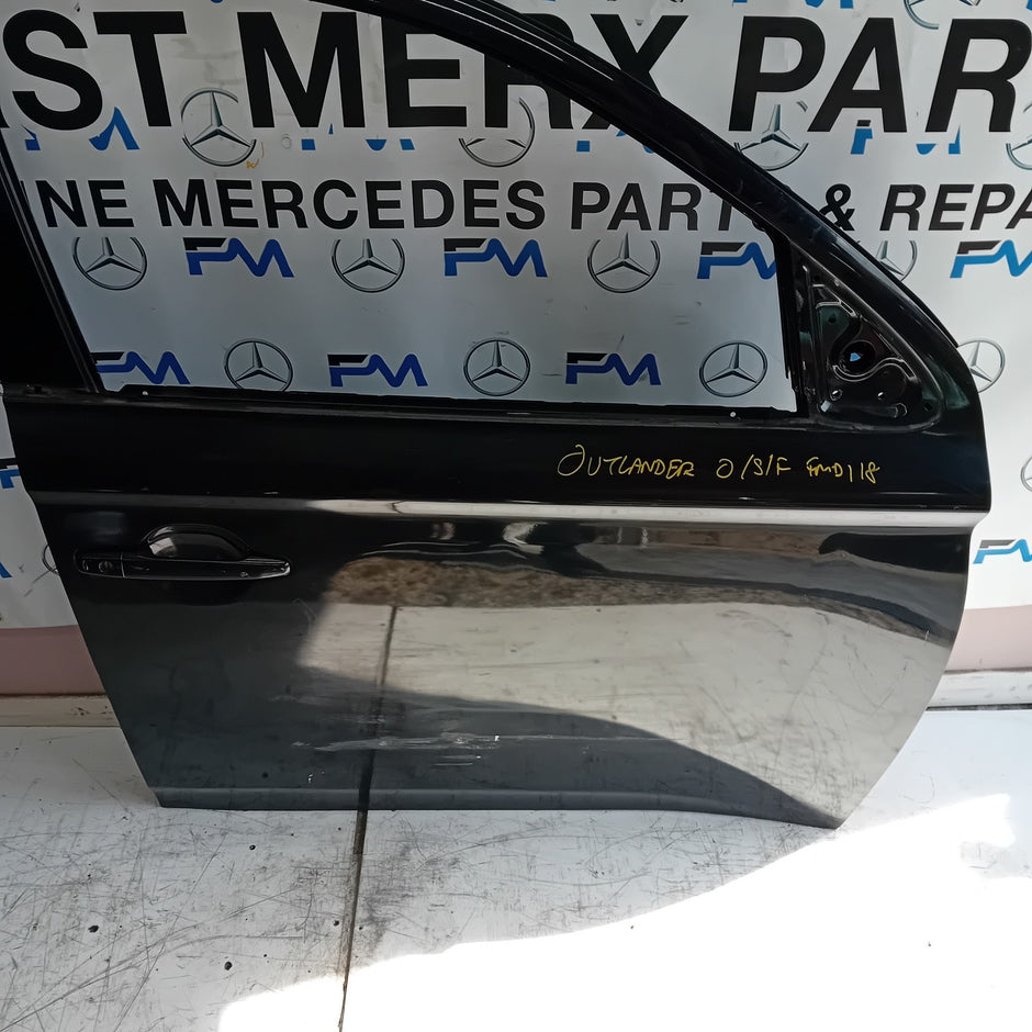 MITSUBISHI OUTLANDER DRIVER SIDE FRONT DOOR O/S/F BLACK FMD118