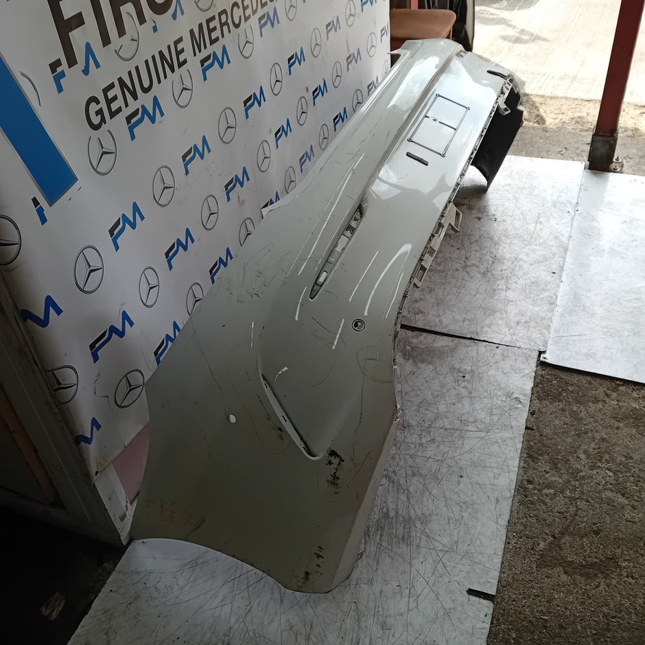 MERCEDES BENZ  C-CLASS C205 CP REAR BUMPER 2014 WHITE  COMPLETE FMX42