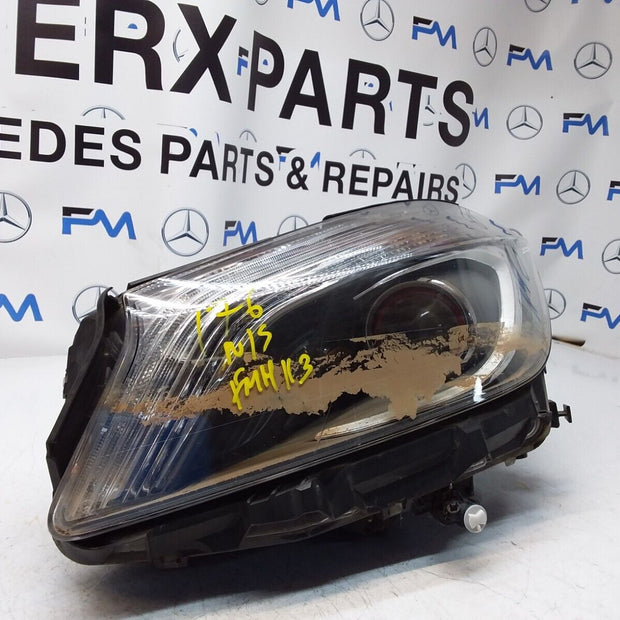 2015 MERCEDES A-CLASS W176 HEADLIGHT PASSENGER NS A1768204461 FMH113 (Damaged)