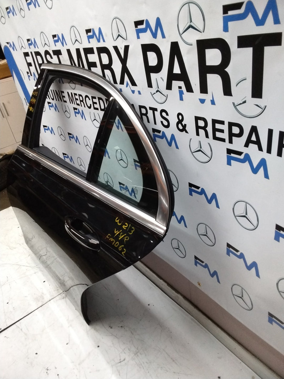 MERCEDES BENZ  E-CLASS W213 PASSENGER SIDE REAR DOOR N/S/R COMPLETE BLACK FMD62