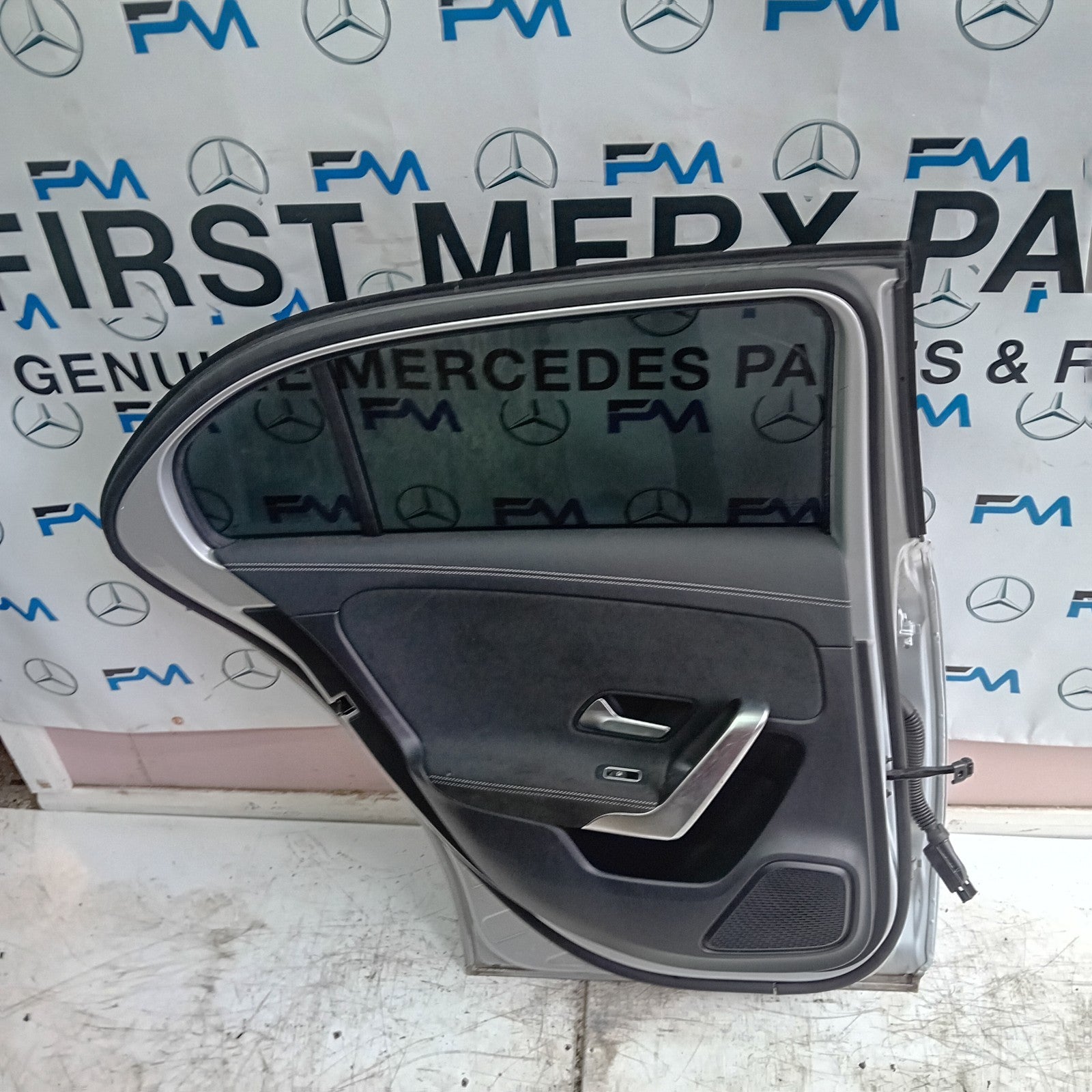MERCEDES BENZ A-CLASS W177 PASSENGER SIDE REAR DOOR N/S/R SILVER  FMD145