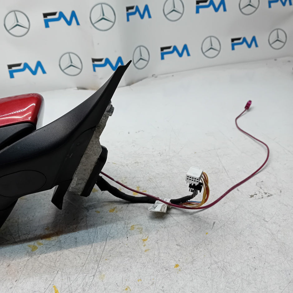 MERCEDES C-CLASS  W205 DRIVER SIDE WING MIRROR A2058102016 RED PL FMM40