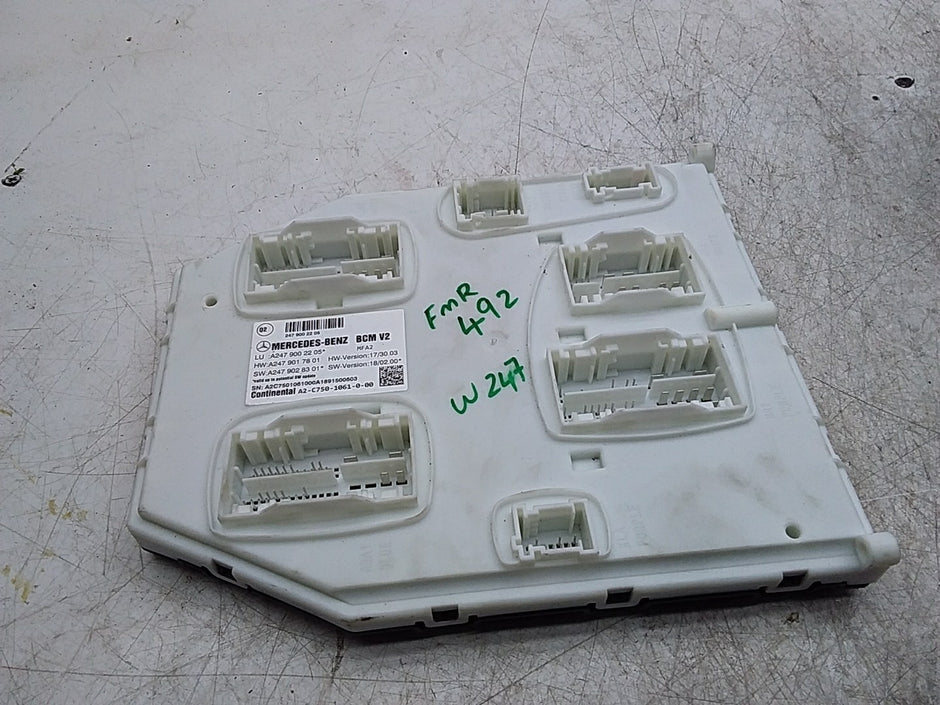 MERCEDES BENZ  B-CLASS W247  BODY CONTROL UNIT ECU A2479002205 FMR492