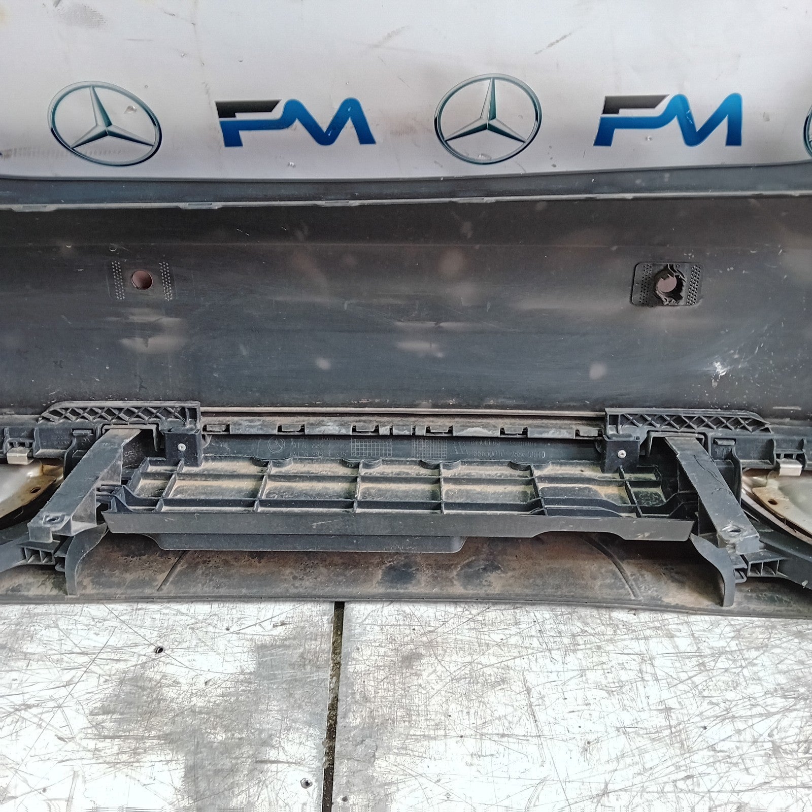 MERCEDES BENZ  A-CLASS W176 REAR BUMPER A1768854225 2016 BLACK COMPLETE FMX19