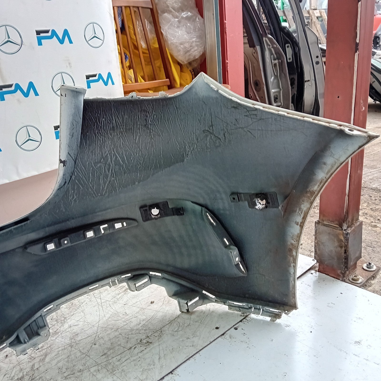 MERCEDES BENZ  A-CLASS W177 REAR BUMPER A1778804801 2018 WHITE FMX4