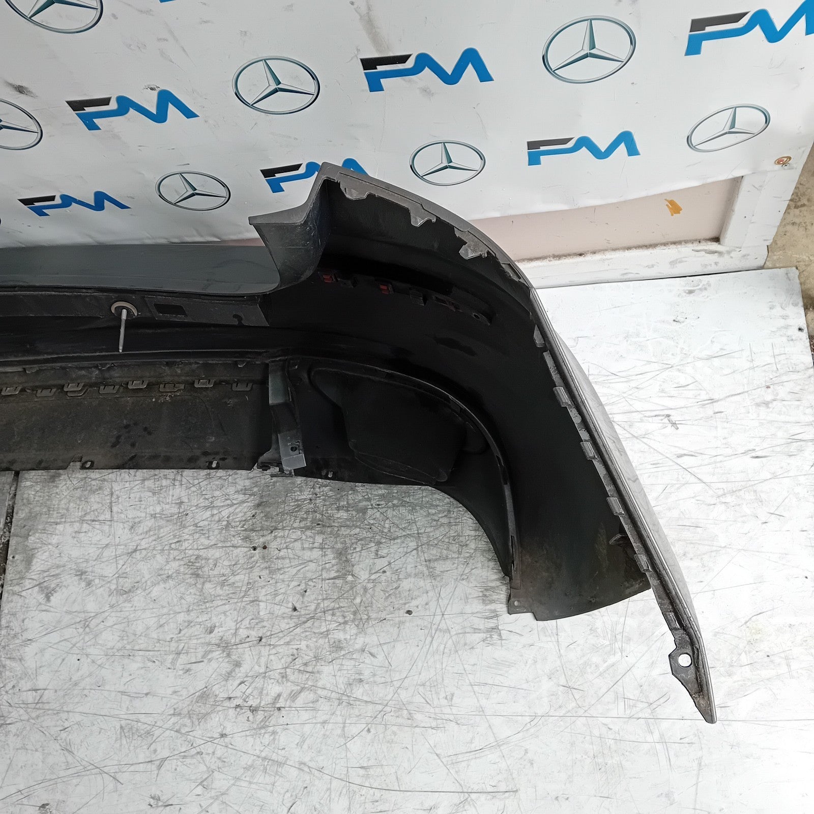 MERCEDES BENZ  A-CLASS W177 REAR BUMPER 2018 A1778800500 GREY COMPLETE FMX24