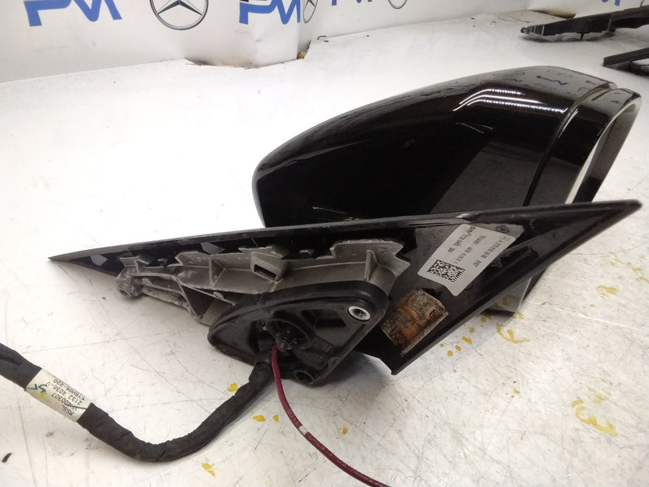 MERCEDES E-CLASS 2016 On W213 DRIVER SIDE WING MIRROR A2138102800 BLACK FMM14
