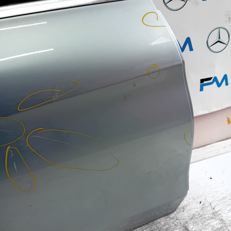 MERCEDES C-CLASS W205 DRIVER REAR DOOR OSR SILVER COMPLETE 2014 ON FMD414