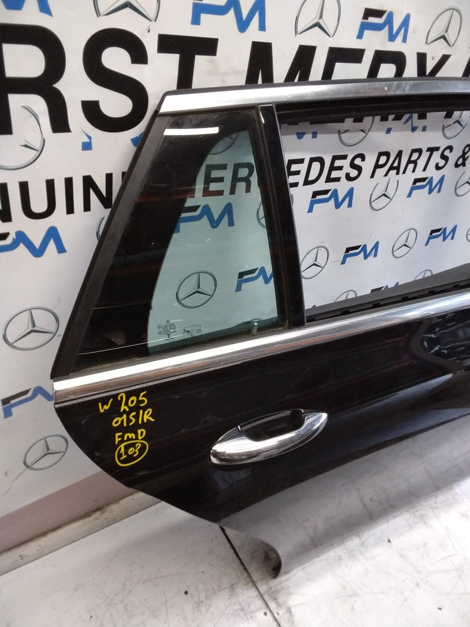 MERCEDES BENZ  E-CLASS W213 DRIVER SIDE REAR DOOR O/S/R COMPLETE BLACK FMD103