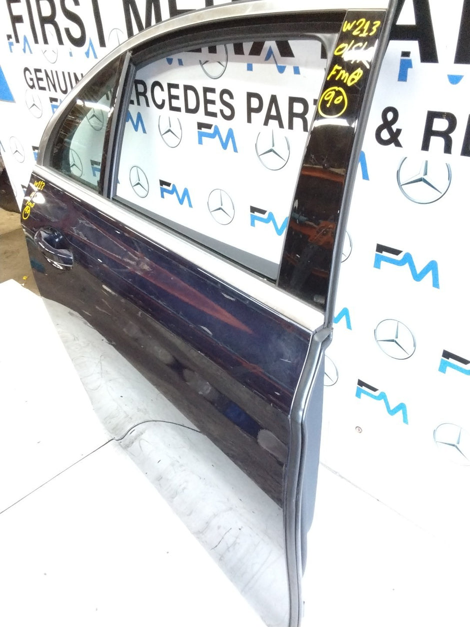 MERCEDES BENZ  E-CLASS W213 DRIVER SIDE REAR DOOR O/S/R COMPLETE BLUE FMD90