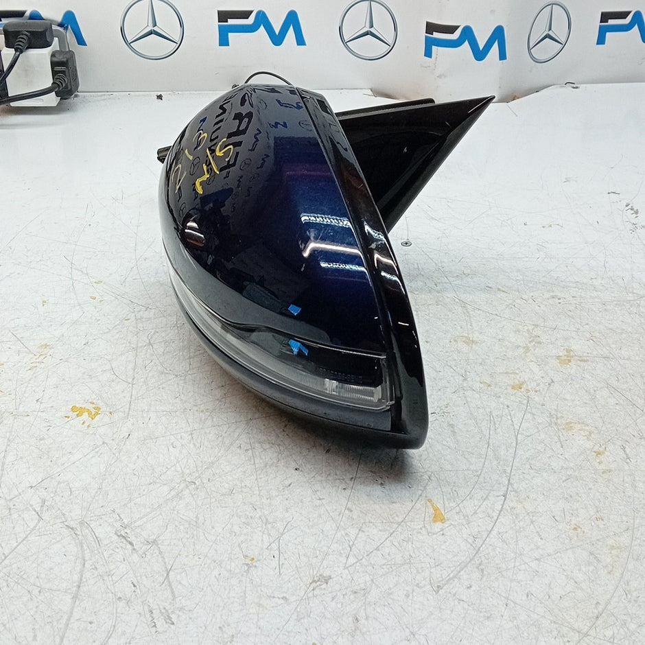 MERCEDES E-CLASS W213 PASSENGER SIDE WING MIRROR BLUE A2138103900 PL BS 16 FMM51