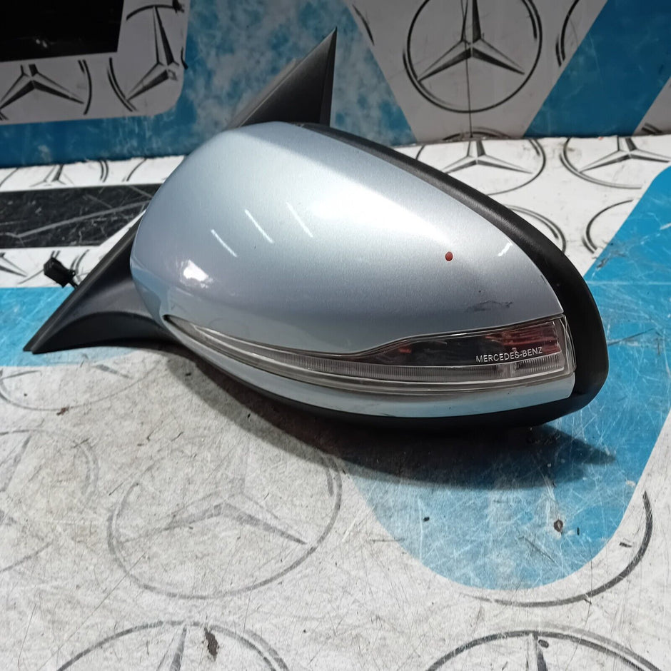 2007/2015 MERCEDES C E CLASS LEFT SIDE HEATED WING MIRROR IN SILVER