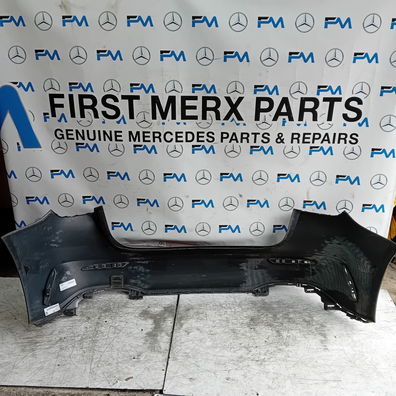 MERCEDES BENZ  A-CLASS W177 REAR BUMPER A1778854701 2018 GREY FMX15