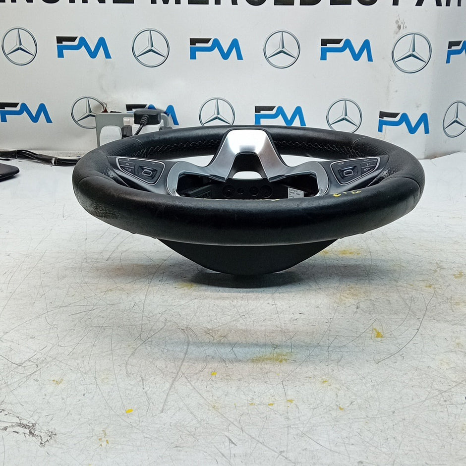 MERCEDES W213 E-CLASS MULTIFUNCTION STEERING WHEEL 2016 A0004605600 FM001398