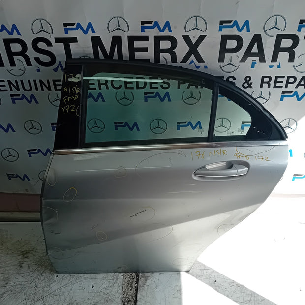 MERCEDES A-CLASS W176 PASSENGER REAR DOOR NSR SILVER 2012-18 COMPLETE FMD172