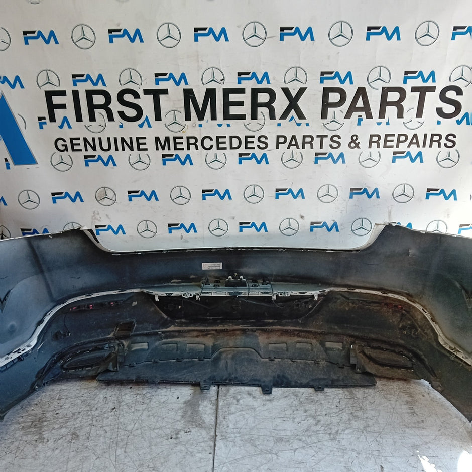 MERCEDES BENZ GLE C292 COUPE REAR BUMPER A2928851425 2016 WHITE COMPLETE FMX157