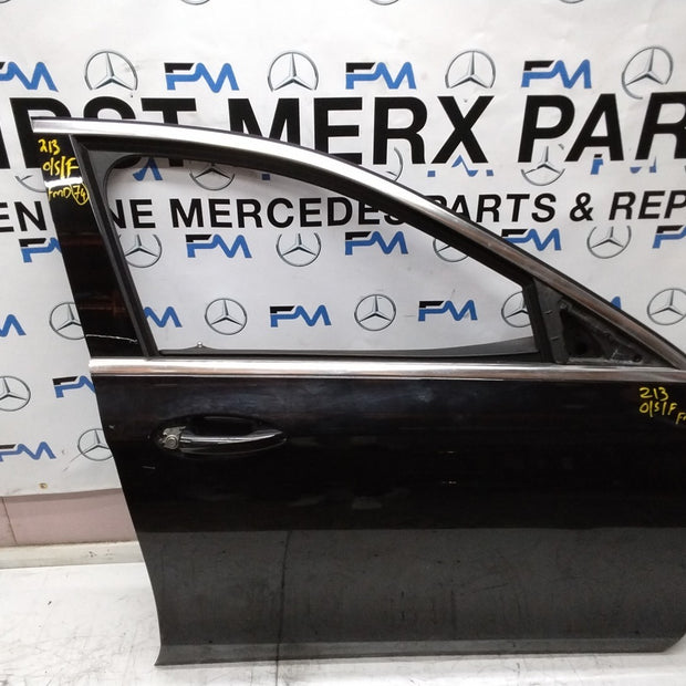 MERCEDES BENZ E-CLASS W213 DRIVER SIDE FRONT DOOR O/S/F COMPLETE BLACK FMD74