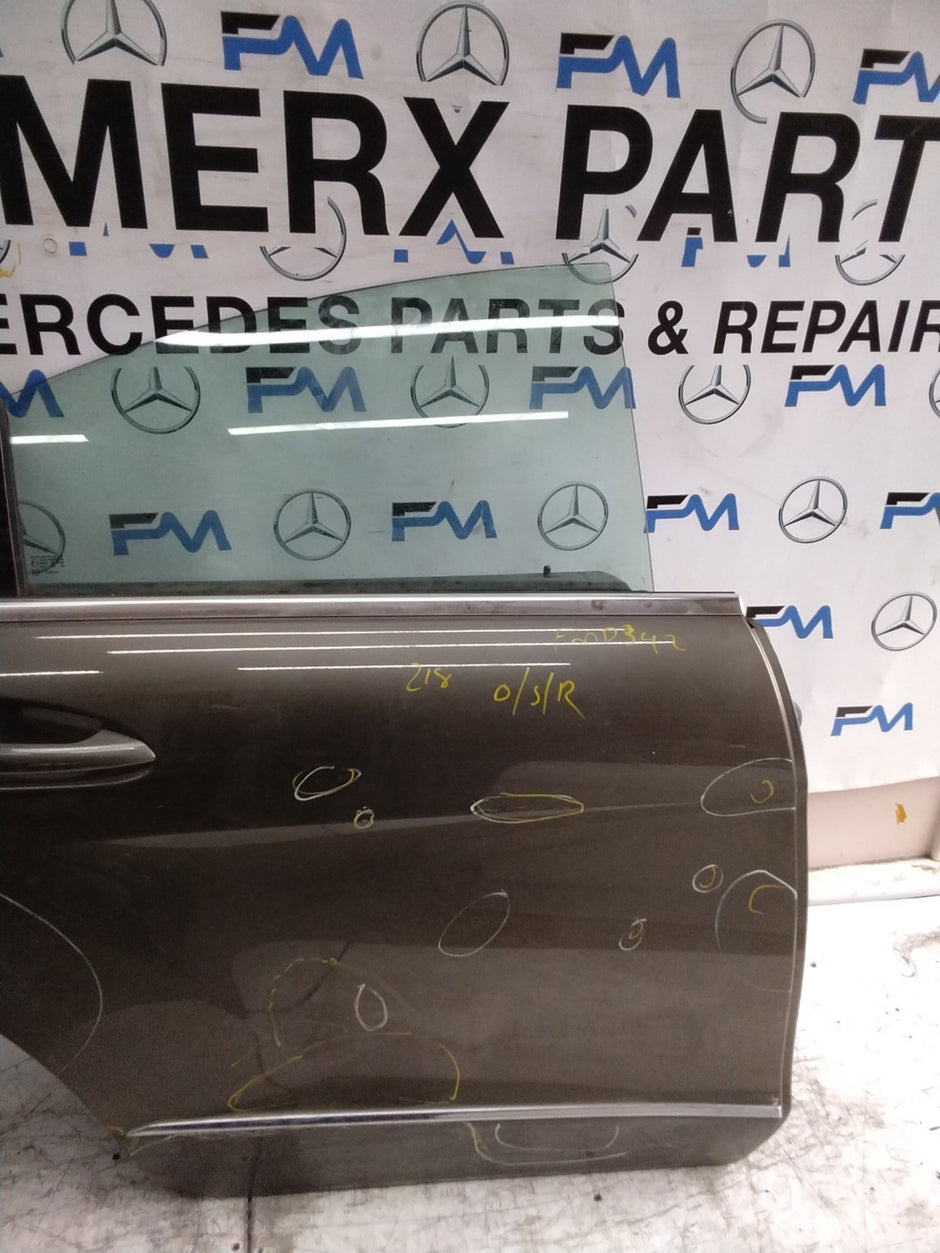 MERCEDES CLS W218 COU DRIVER REAR DOOR OSR BROWN 2018 ON COMPLETE FMD342
