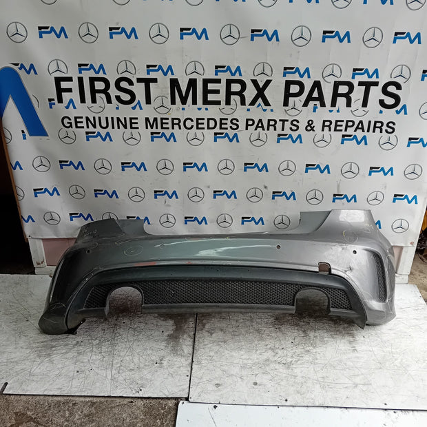 MERCEDES BENZ  A-CLASS W176 REAR BUMPER A1768803400 2012-18 GREY COMPLETE FMX12