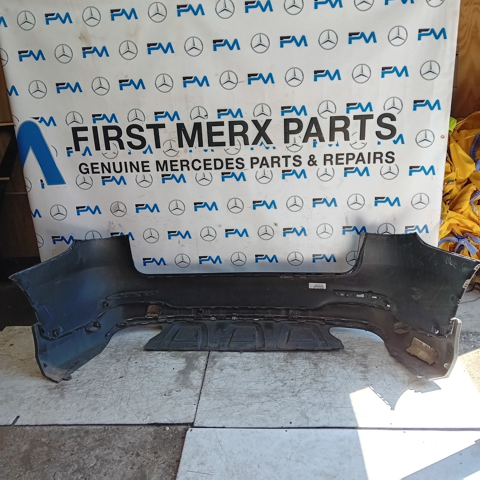 MERCEDES BENZ GLC W253 REAR BUMPER A2538850200 2016 BLACK FMX154