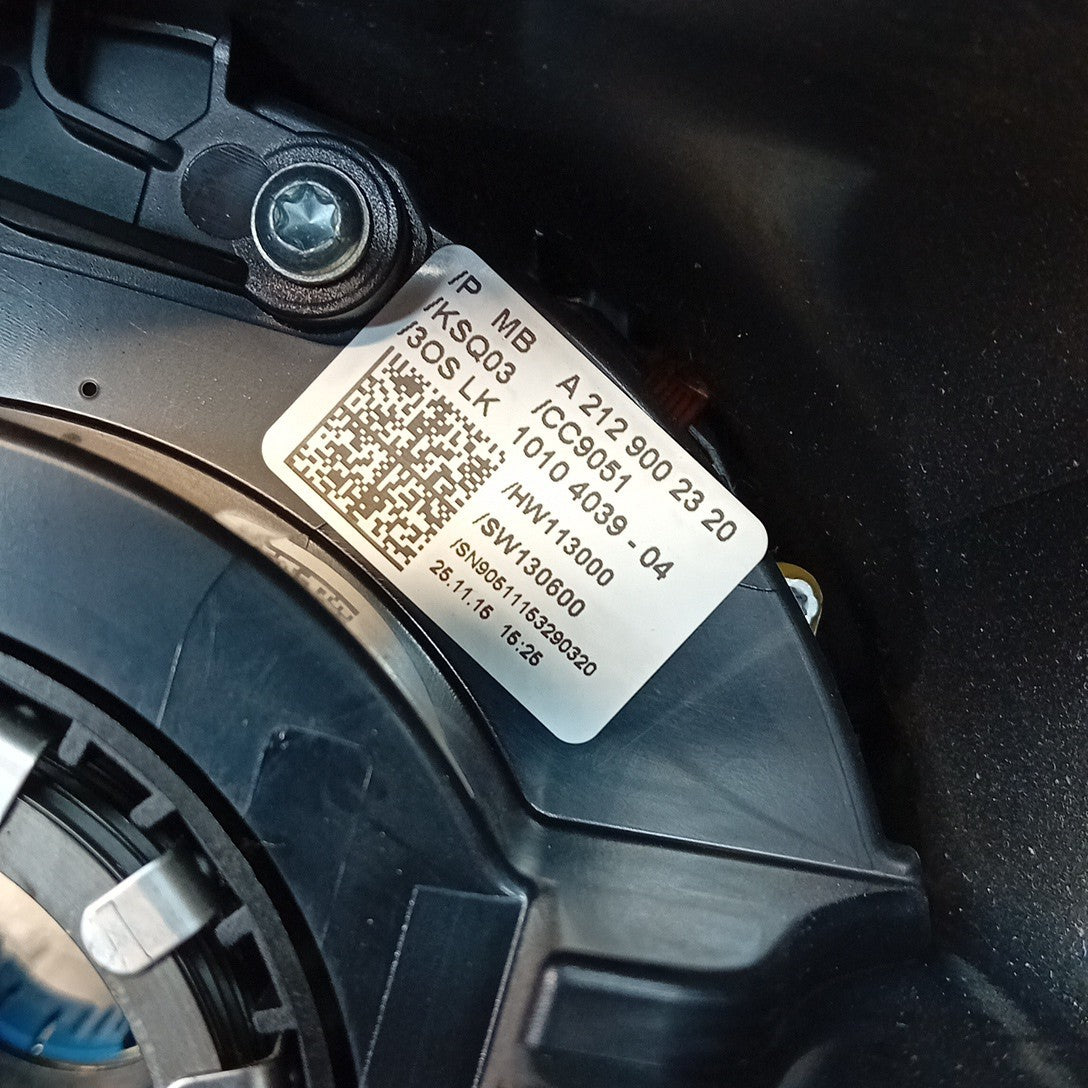 MERCEDES E-CLASS W212 INDICATOR/WIPER GEAR SELECT + SQUIB A2129002320 FM001524
