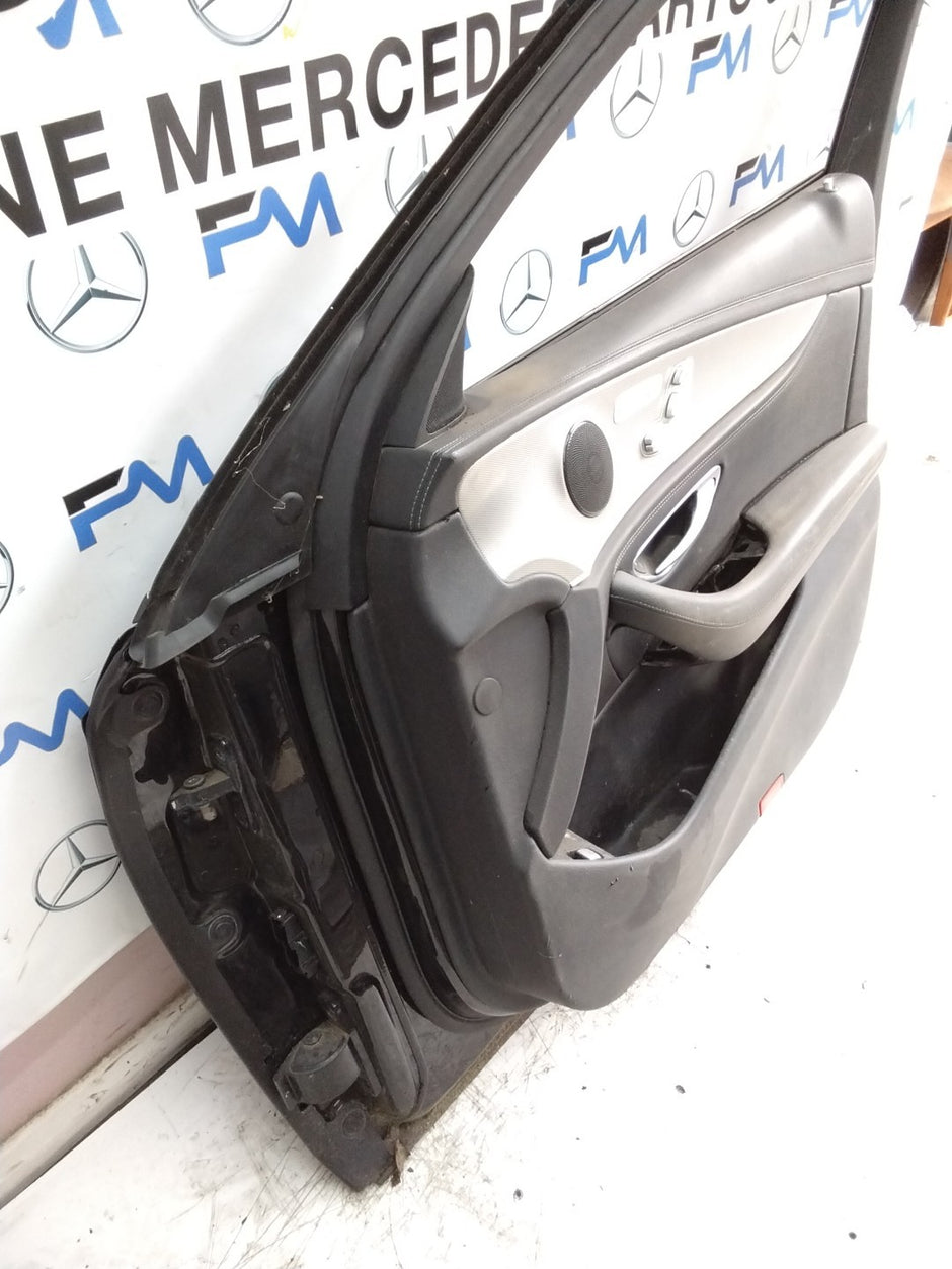 MERCEDES E-CLASS W213  DRIVER FRONT DOOR OSF BLACK 2016-2023 COMPLETE FMD303