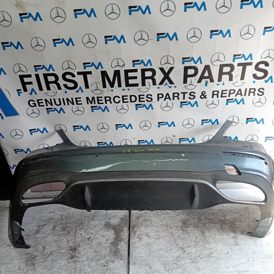 MERCEDES BENZ  E-CLASS W213 SALOON REAR BUMPER GREY 2016 A2138850001 FMX80