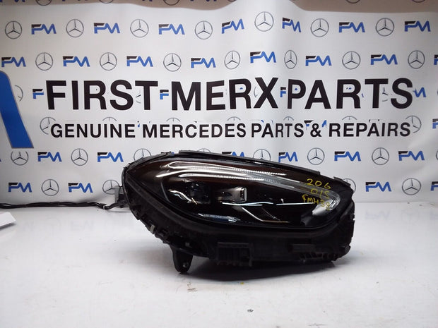 2018 MERCEDES C-CLASS W206 O/S Driver Side Front Headlight A2069066101 FMH38