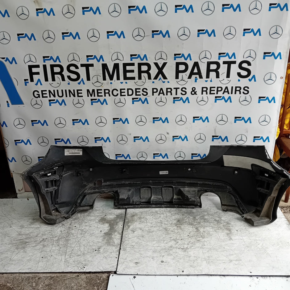 MERCEDES BENZ  A-CLASS W176 REAR BUMPER A1768803400 2012-18 GREY COMPLETE FMX12